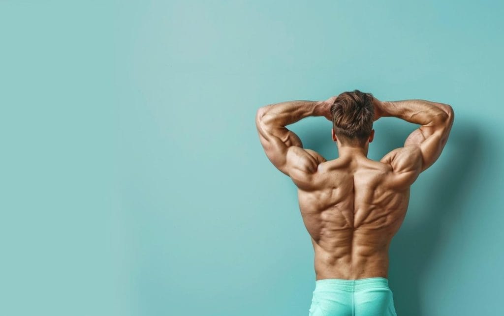 man posing - At Home Chest Shoulder Triceps Workout