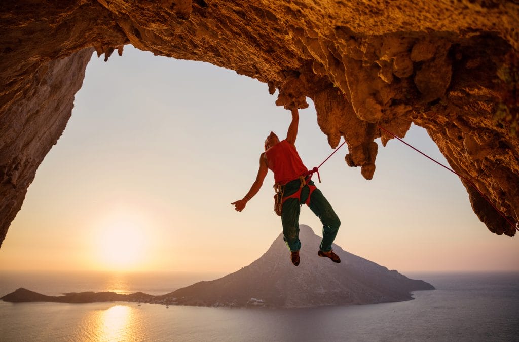 rock climbing man - At Home V-taper Workouts